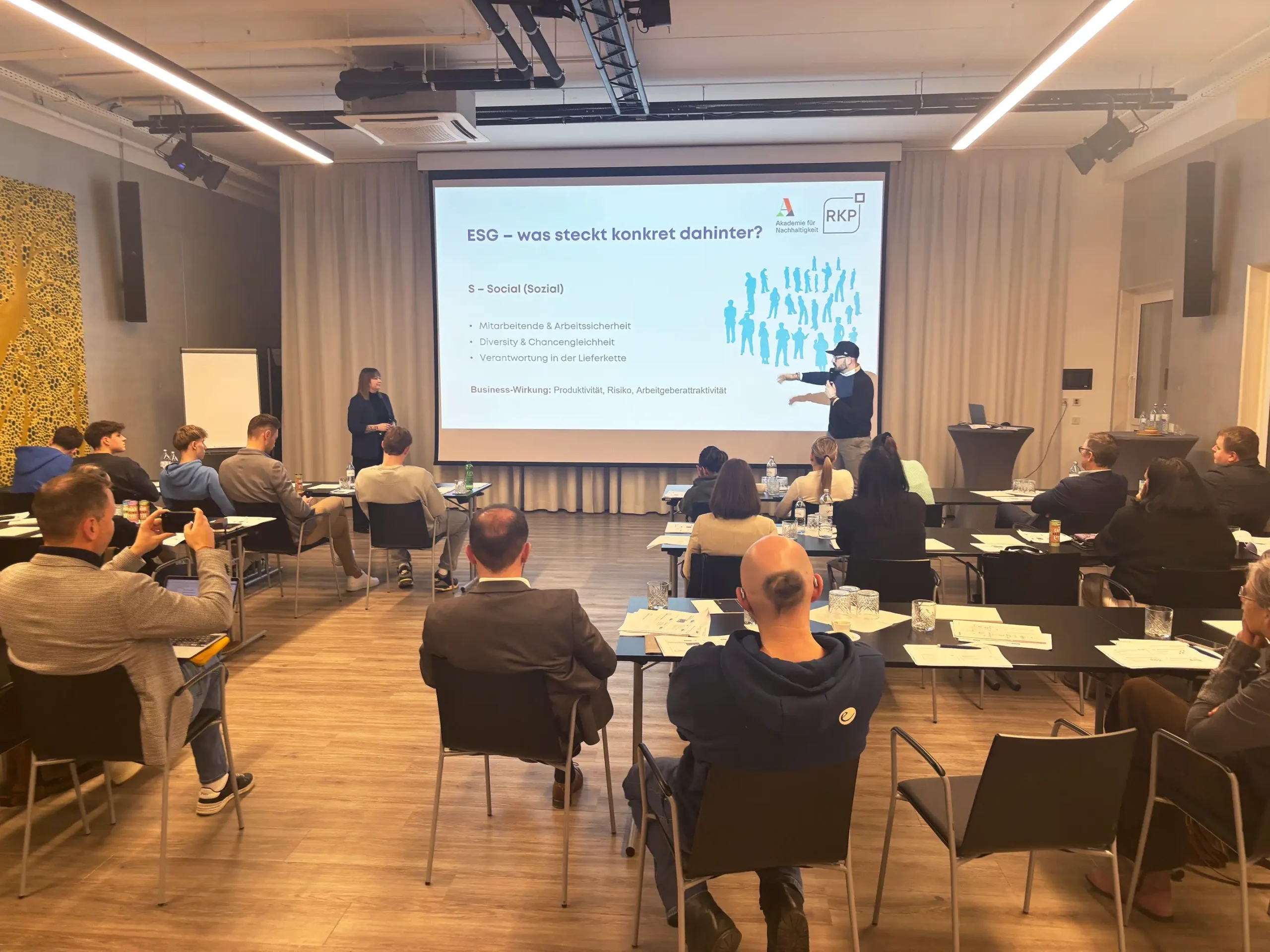 Präsentation des ESG Nachhaltigkeitsberichts