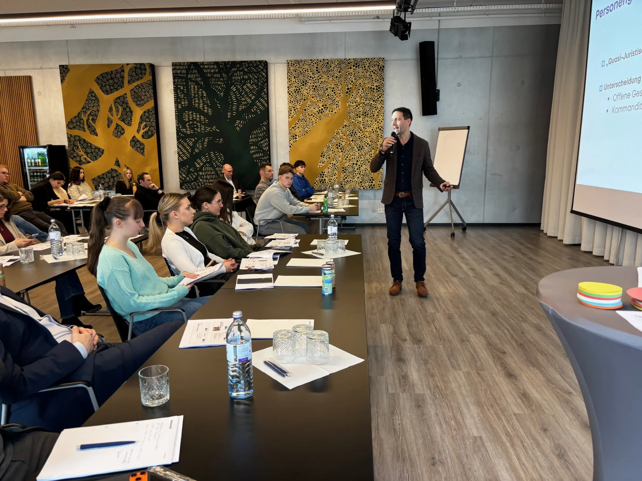 Johannes Burgstaller bei seinem Vortrag